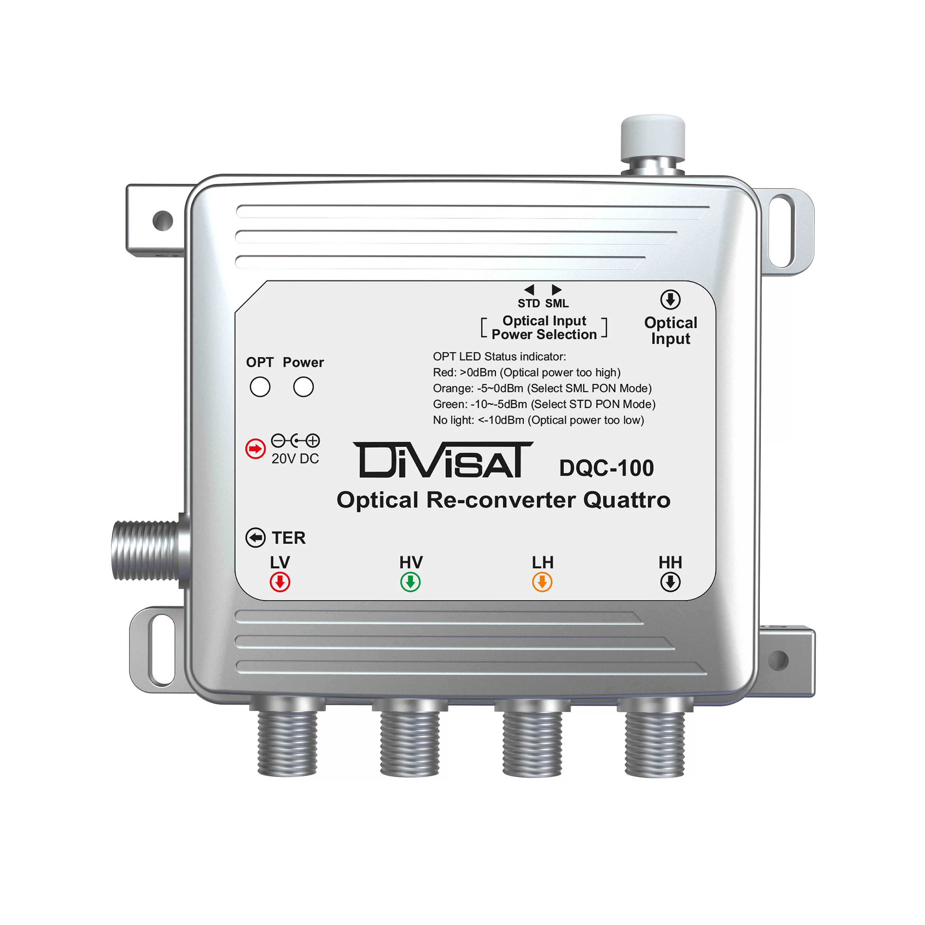 DİVİSAT DQC 100 Fiber Optik Quattro Converter - Divisat